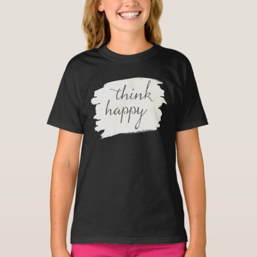 Soft Deco V  Think Happy T_Shirt