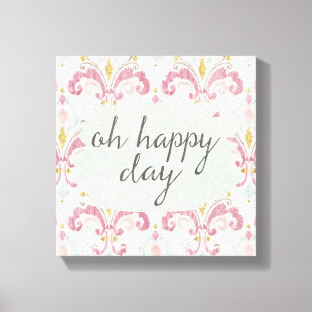 Soft Deco VI | Oh Happy Day Canvas Print (Front)