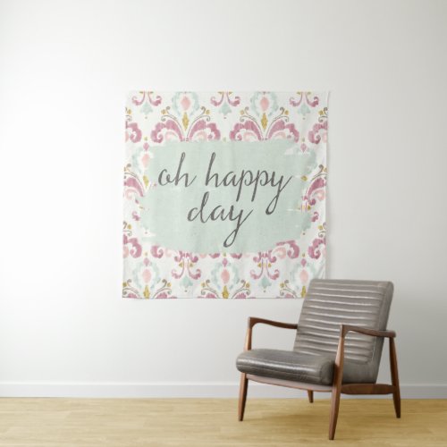 Soft Deco VI  Oh Happy Day Tapestry