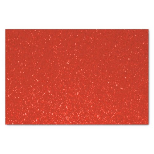Soft Deep Red Glitter Print Tissue Paper