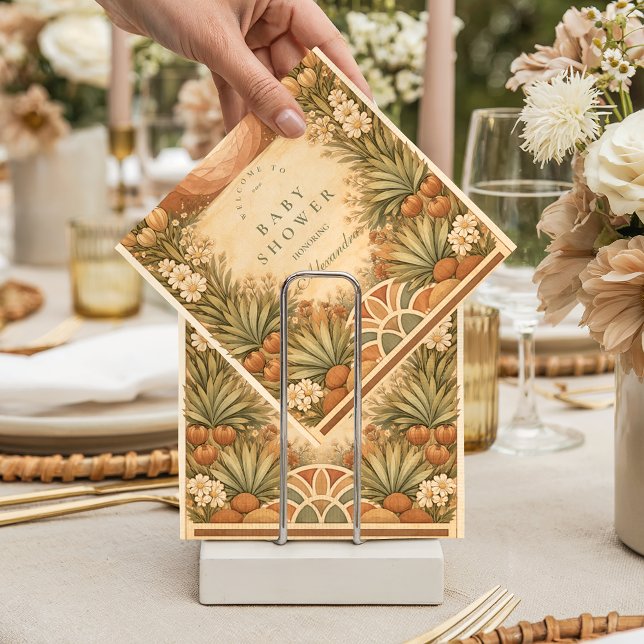 Soft Desert Wildflowers Baby Shower Napkins (Creator Uploaded)