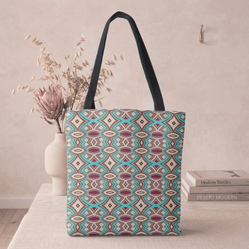 Soft Diamond & Oval Symmetry Tote Bag