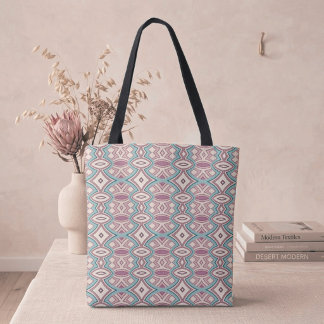 Soft Diamond & Oval Symmetry Tote Bag