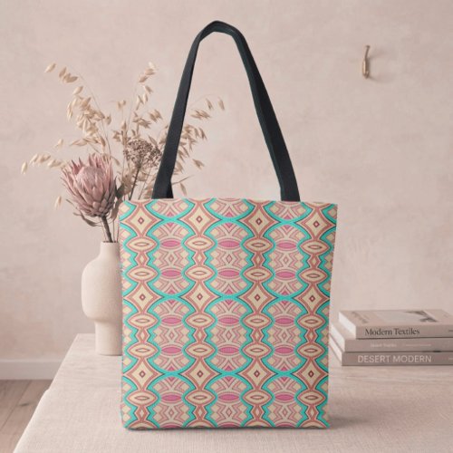 Soft Diamond & Oval Symmetry Tote Bag