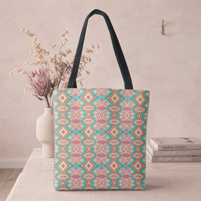 Soft Diamond & Oval Symmetry Tote Bag (Creator Uploaded)