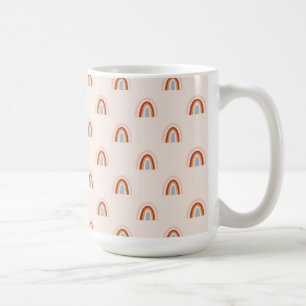Soft Doodle Rainbow Pattern Coffee Mug