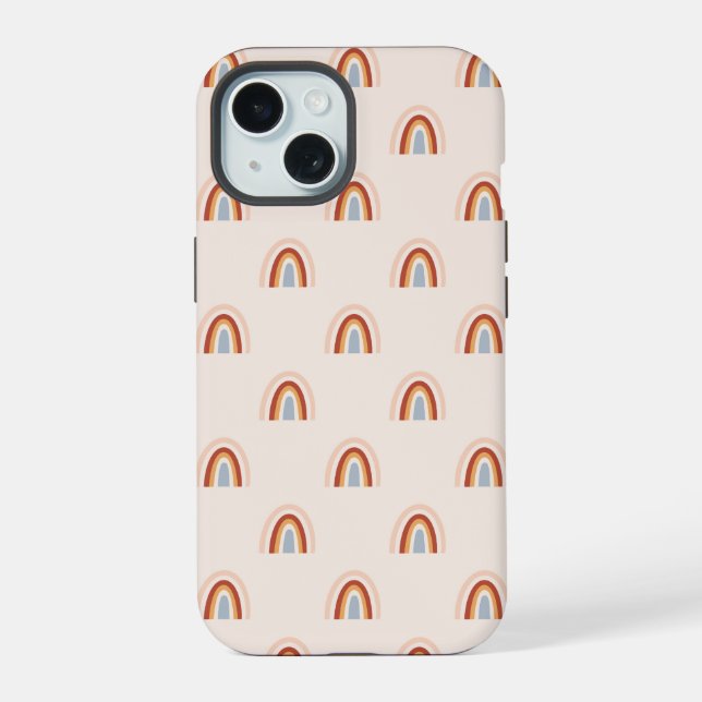 Soft Doodle Rainbow Pattern Iphone Case (Back)