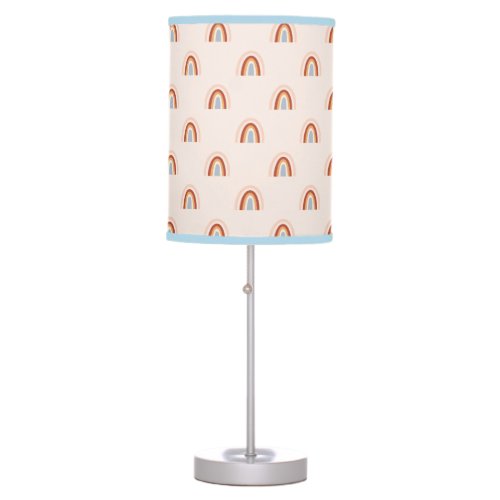 Soft Doodle Rainbow Pattern Table Lamp
