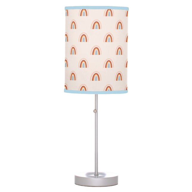 Soft Doodle Rainbow Pattern Table Lamp (Front)