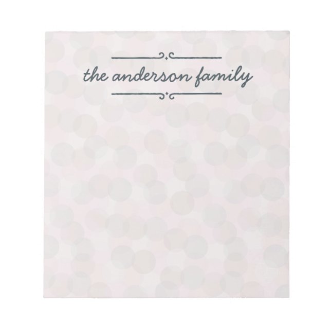 Soft Dots Notepad (Front)