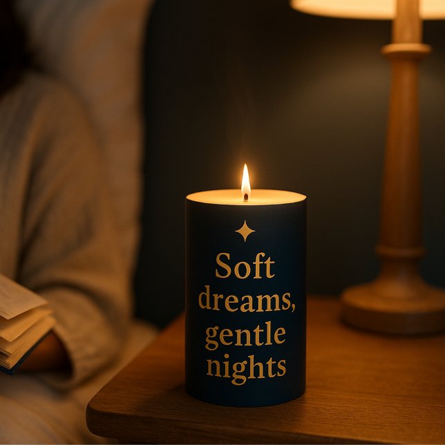 Soft Dreams Gentle Nights Midnight Blue Candle  (Soft Dreams' gentle nights candle routine
)