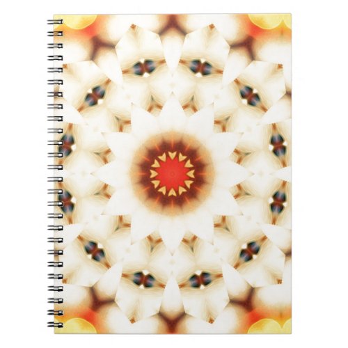 Soft Dreamy Cream Floral Pattern Notebook