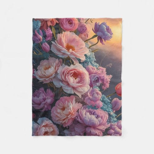 Soft Dreamy Floral Blanket Design
