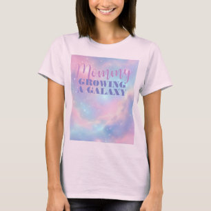 Soft Dreamy Pastel Pink Blue Cosmic Galaxy T-Shirt