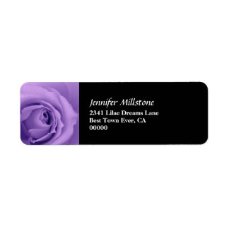 Soft Dreamy Purple Rose Premium Wedding Collection Label