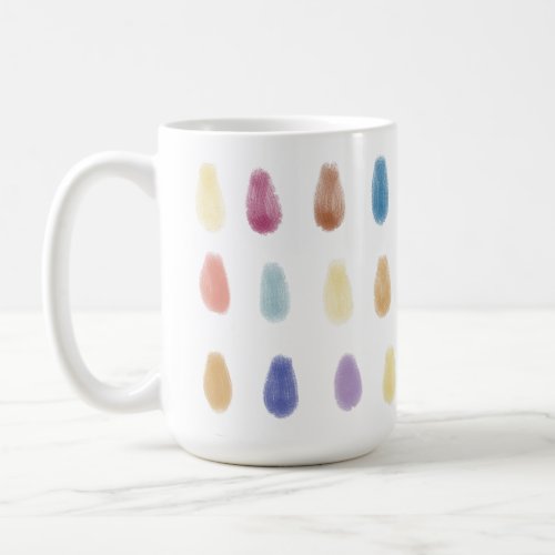 Soft Drops Original Contemporary Color Pattern Coffee Mug