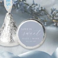 Soft Dusty Blue Love Is Sweet Wedding