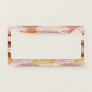 Soft Earthy Abstract (4) License Plate Frame