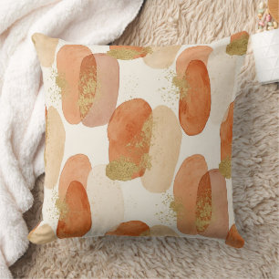 Soft Earthy Abstract (5) Throw Pillow