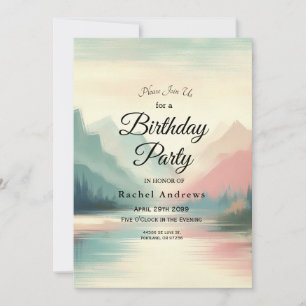 Soft Echoes of the Mountains Invitation