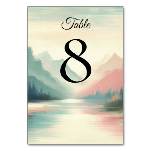 Soft Echoes of the Mountains Table Number