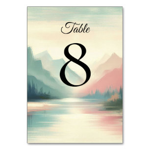 Soft Echoes of the Mountains Table Number