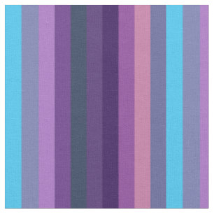 Soft Eclectic Blue-Purple Muted Stripe Pattern Fabric