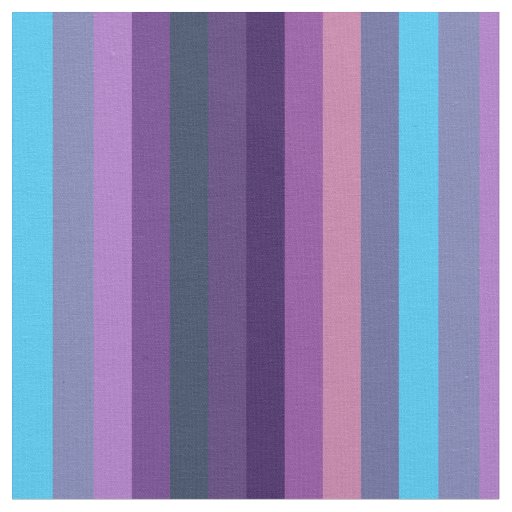 Soft Eclectic Blue-Purple Muted Stripe Pattern Fabric