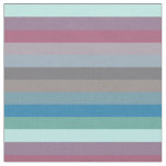 Soft Eclectic Muted Pastel &amp; Jewel Stripe Pattern Fabric