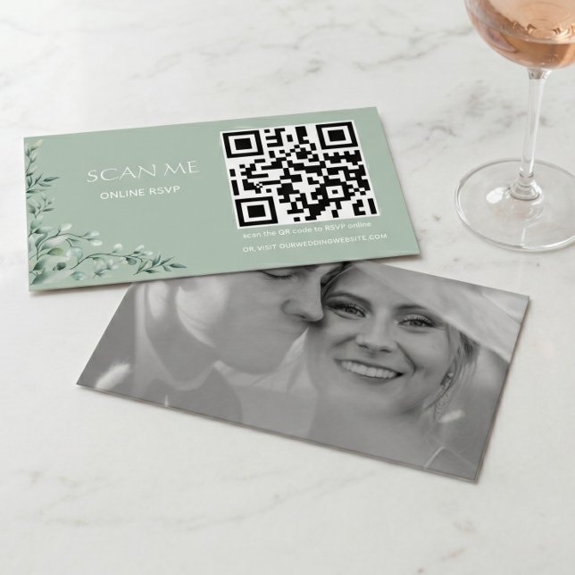 Soft Elegant Aesthetic Classic Minimal Wedding  Enclosure Card (Creator Uploaded)