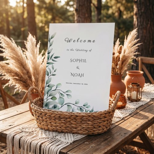 Soft Elegant Aesthetic Classic Wedding welcome Foam Board