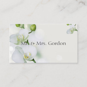Soft Elegant Orchid Place Card