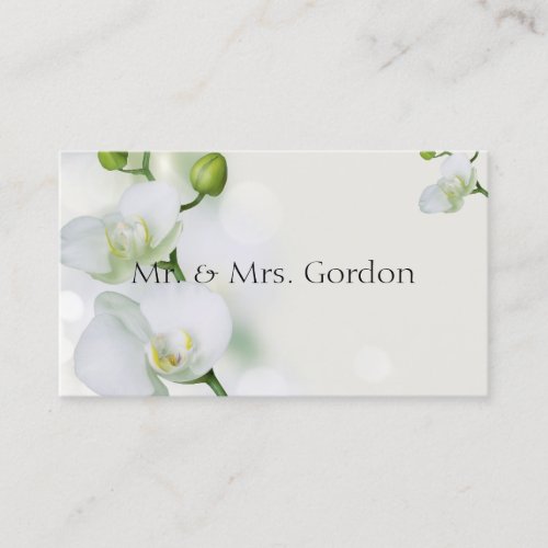 Soft Elegant Orchid Place Card