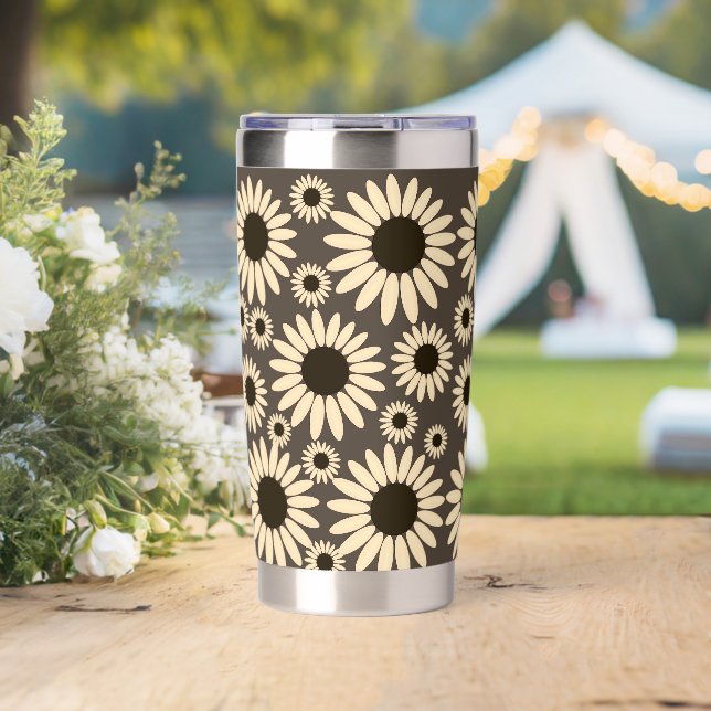  Soft Empress Florals Brown Empress Insulated Tumbler (Wedding (Rotated))