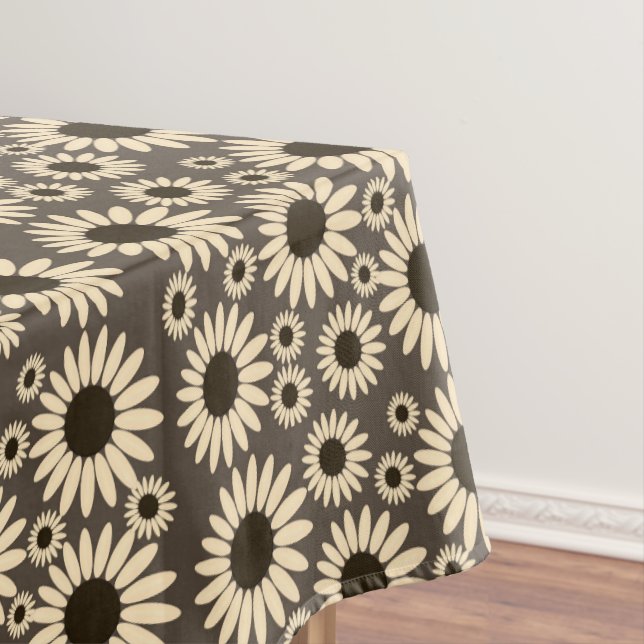  Soft Empress Florals Brown Empress Tablecloth (In Situ)