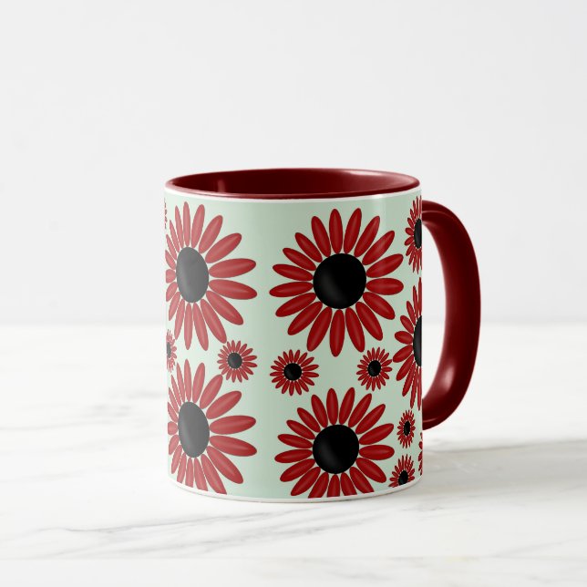 Soft Express Florals Velvet Mug (Front Right)
