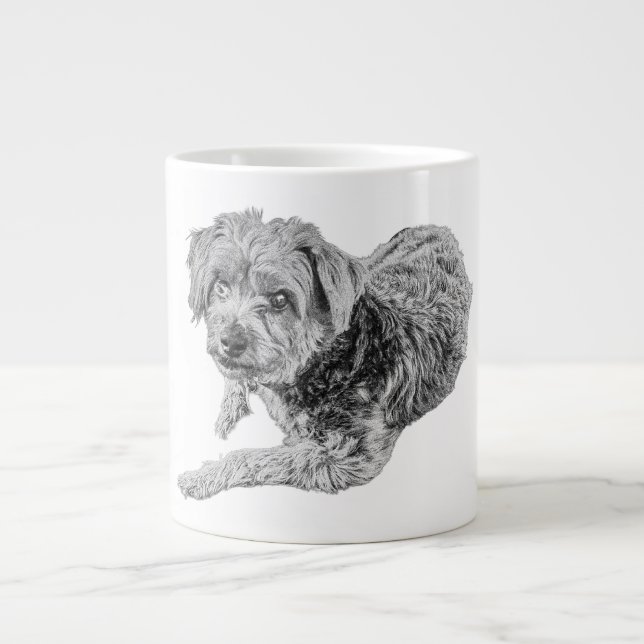 Soft Eyes, Gentle Soul Giant Coffee Mug (Front)