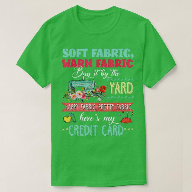 Soft fabric warm fabric buy it by the yard quiltin T-Shirt (Design Front)