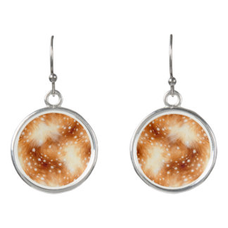 Soft Fawn Fur Cozy Woodland Earrings