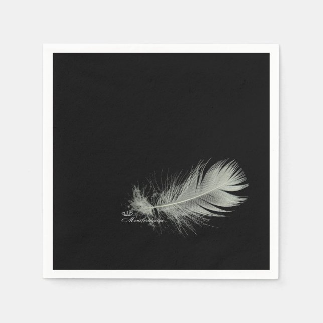 Soft Feather Elegance Napkins (Front)