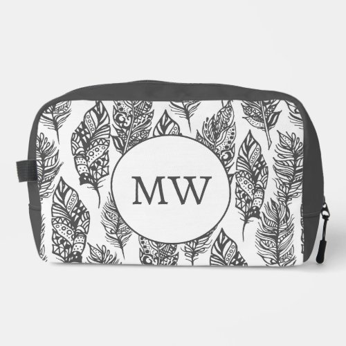 Soft Feathers Doodle 2 Dopp Kit