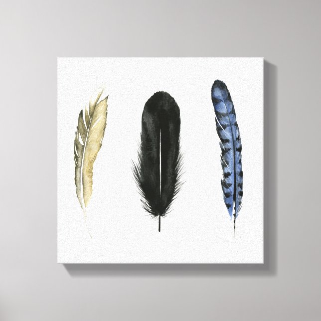 Soft Feathers I Canvas Print (Front)