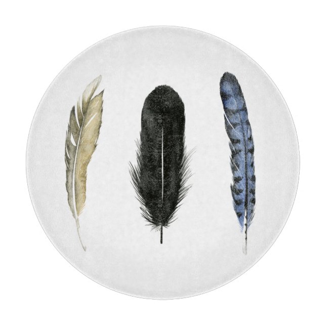 Soft Feathers I Cutting Board (Front)