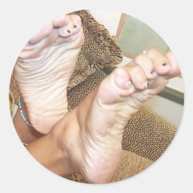 SOFT FEET CLASSIC ROUND STICKER (Front)