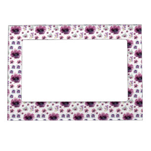 Soft Feminine Lavender Inspired Art Magnetic Frame