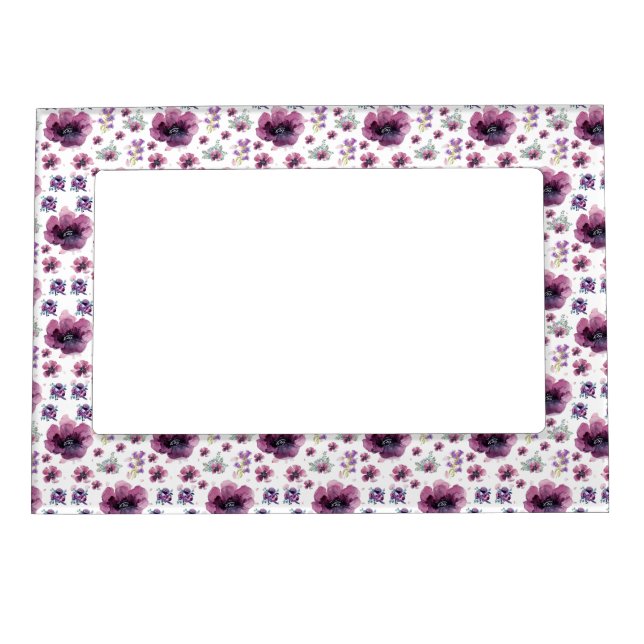 Soft Feminine Lavender Inspired Art Magnetic Frame (Front)