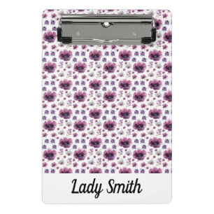 Soft Feminine Lavender Inspired Art Mini Clipboard