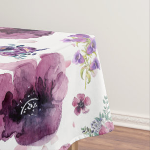 Soft Feminine Lavender Inspired Art Tablecloth
