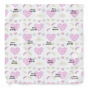 Soft Feminine Repeating Background Bandana
