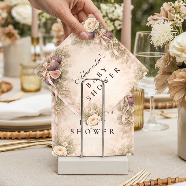 Soft Fig GardenBaby Shower Napkins (Creator Uploaded)